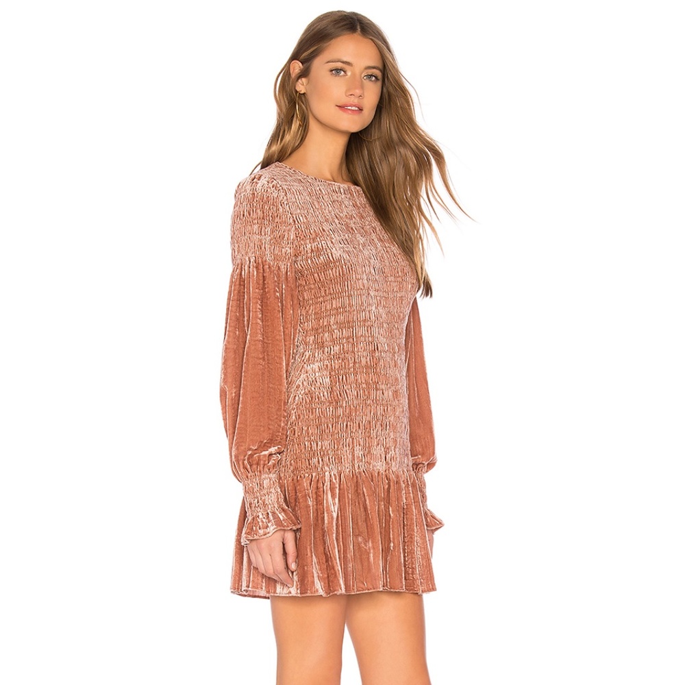 ❌SOLD❌NWT LOVESHACKFANCY Velvet Dress - Picture 6 of 14